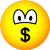 $ emoticon talking (dollar sign)